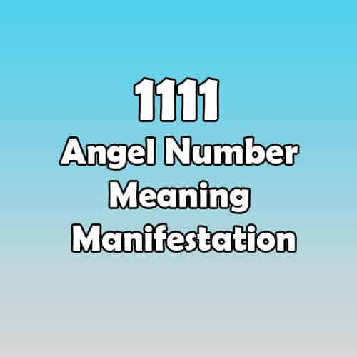 1111 Angel Number Meaning Manifestation